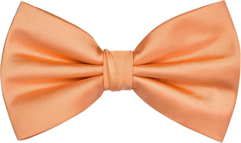 Branduce Mens Solid Color Adjustable Pre-tied Bow Tie for Men Party Wedding - Image 1